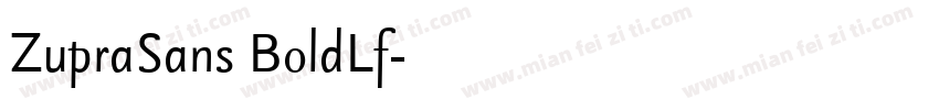 ZupraSans BoldLf字体转换